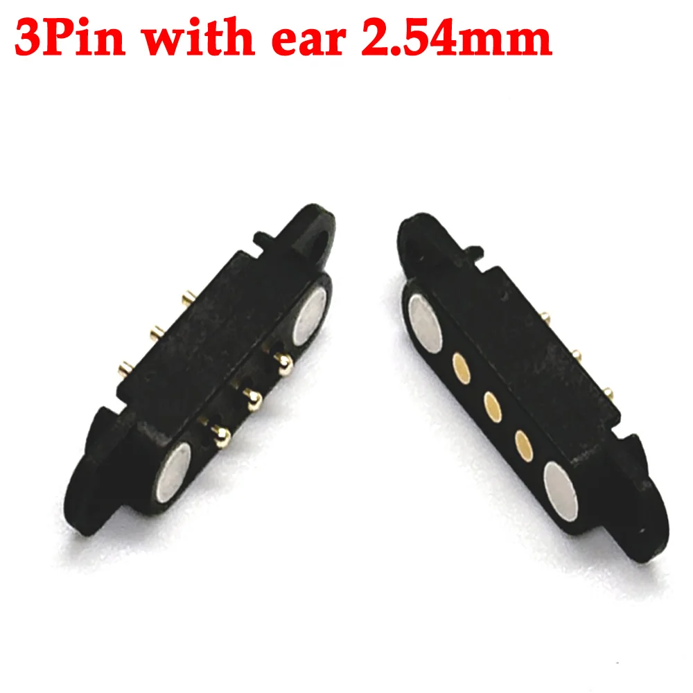 1set 2A DC Magnetic Pogo Pin Connector 2Pin 3Pin 4Pin 5Pin Pogopin Male Female Spacing 2.5/2.80mm Spring Loaded DC Power Socket