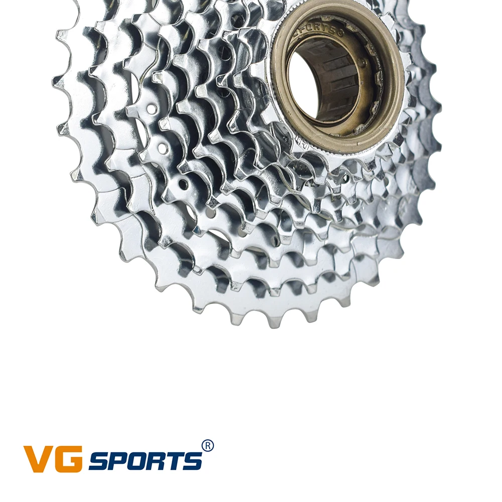 VG Sports Bike Sprocket 5/6/7/8/9/10/11 Speed Thread Freewheel 14-28T 13-28/32T 11-32/36T Cogs Compatible with rotary Hub