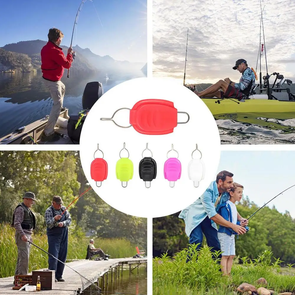 Fishing Lines Spooling Accessories 5 Pieces Fishing Rod Holder Space Saving Lines Stopper Lines Keeper For Fishing Enthusiasts