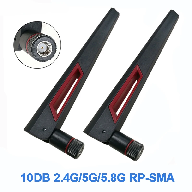 12dbi WIFI Antenna 2.4Ghz 5.8Ghz 50W SMA Male Universal Antena Amplifier WLAN Router Signal Booster Long Range For PC Digital TV