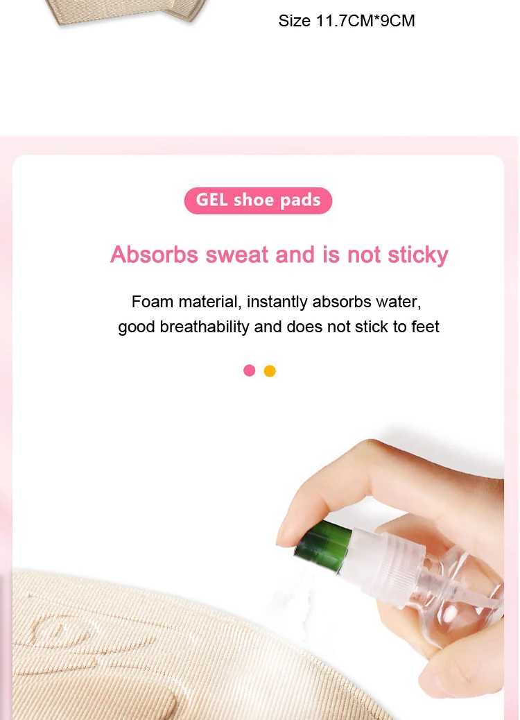 Forefoot Pad Non-slip Sole Toe Plug Cushion Half Insoles for Shoes Inserts Reduce Shoe Size Filler High Heels Pain Relief Pads
