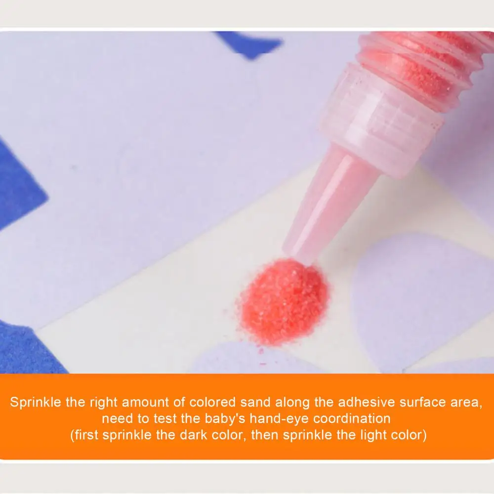 Sand Painting For Kids Colored Sand Painting Kits For Kids 12 Colors Of Sand 16 Peel & Sprinkle Pictures 1 Tray1 Brush Art Tool