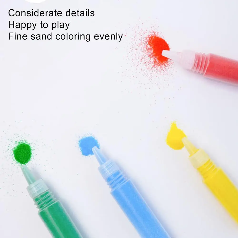 Sand Painting For Kids Colored Sand Painting Kits For Kids 12 Colors Of Sand 16 Peel & Sprinkle Pictures 1 Tray1 Brush Art Tool