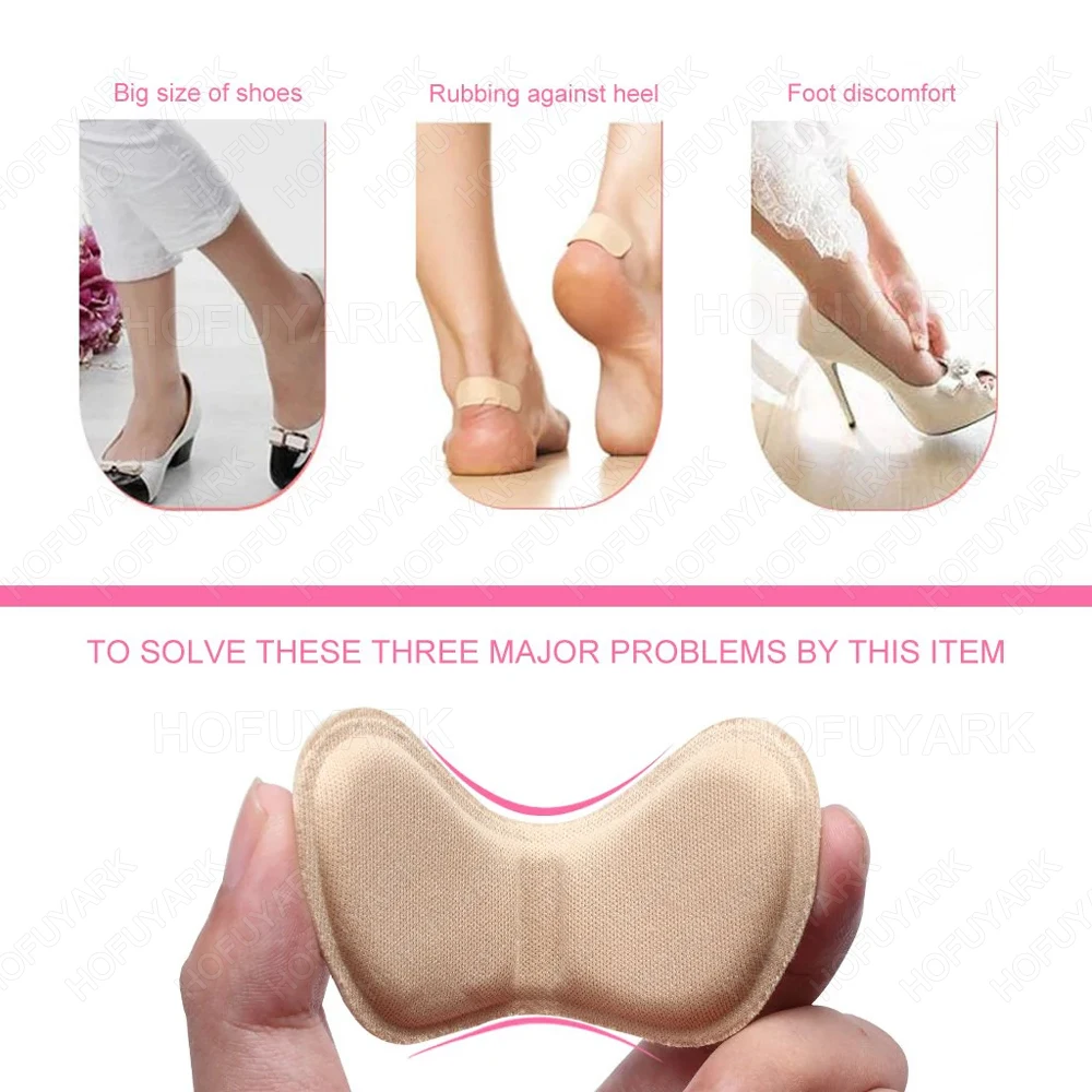 10pcs Heel Insoles for Shoes Patch Pain Relief Heel Pads for Shoes Adjust Size Cushion Padding High Heels Insert Heel Protector