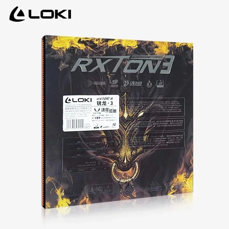 Original LOKI RXTON 3 Sticky Table Tennis Rubber Ping Pong Rubber Sponge Table Tenis Cake Sponge Ping Pong Accessories