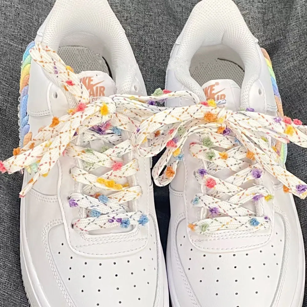New 110 cm Small Colored Ball Woven Shoelaces Sneaker Sport Casual Leather Shoes Canvas DIY Sports Sandals Slippers Shoes Laces