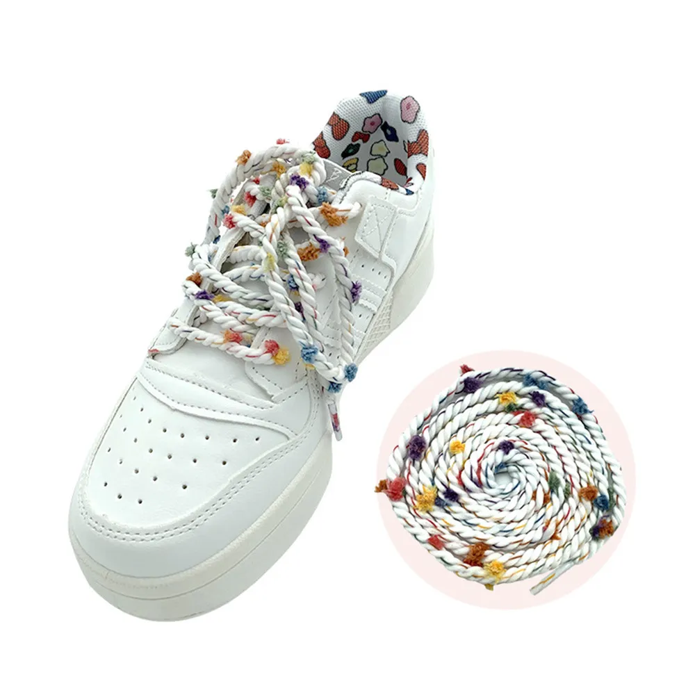 New 110 cm Small Colored Ball Woven Shoelaces Sneaker Sport Casual Leather Shoes Canvas DIY Sports Sandals Slippers Shoes Laces