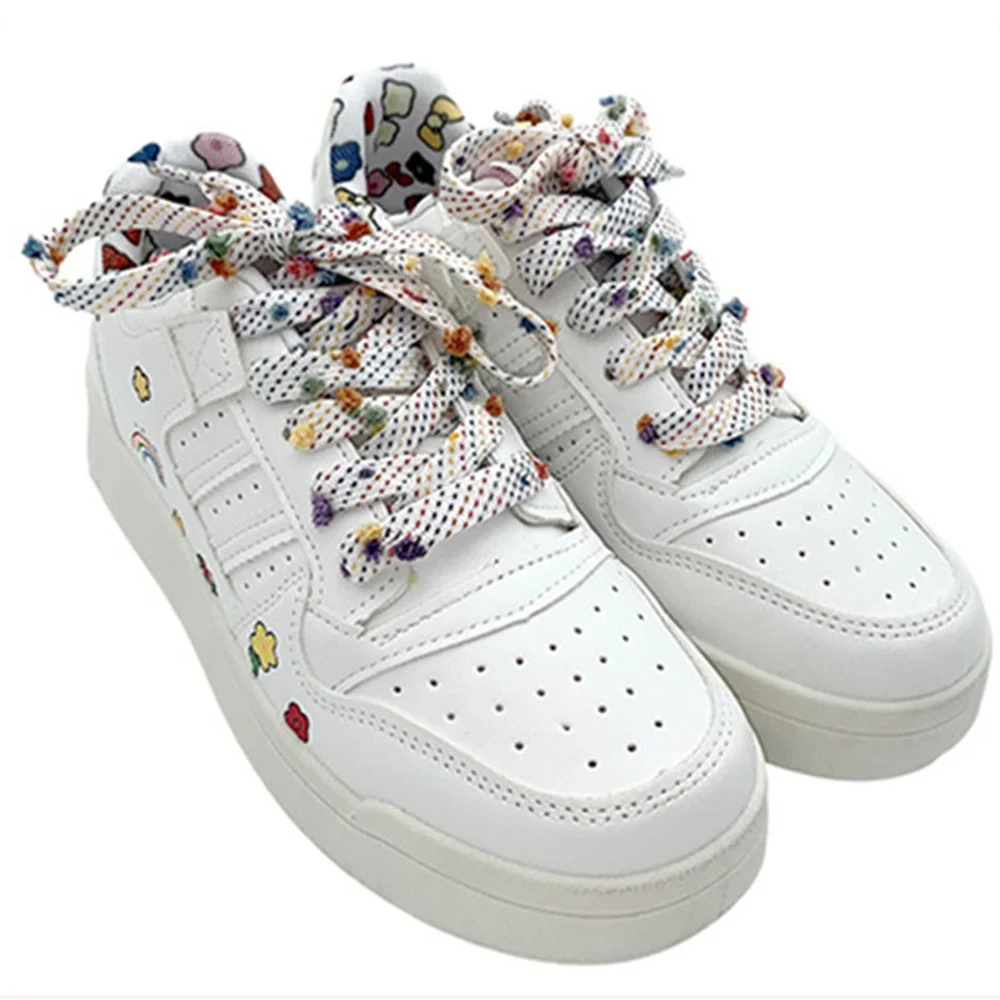 New 110 cm Small Colored Ball Woven Shoelaces Sneaker Sport Casual Leather Shoes Canvas DIY Sports Sandals Slippers Shoes Laces