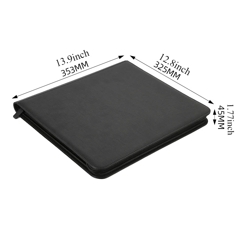12Pockets PU Football Baseball Card Binder Trading Card Holder with Sleeves Cards Collectors Album Hold 480 Cards