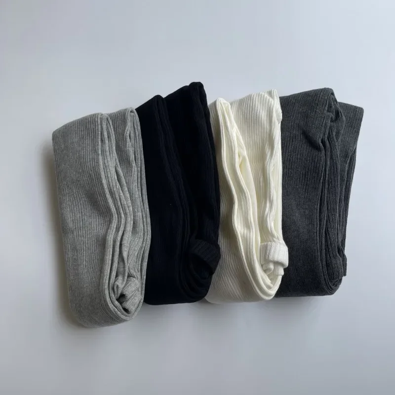 High Quality Combed Cotton Split Toe Woman Leggings Solid Color Comfortable Soft Two-Toed Japanese Women Tabi Long Socks Tights