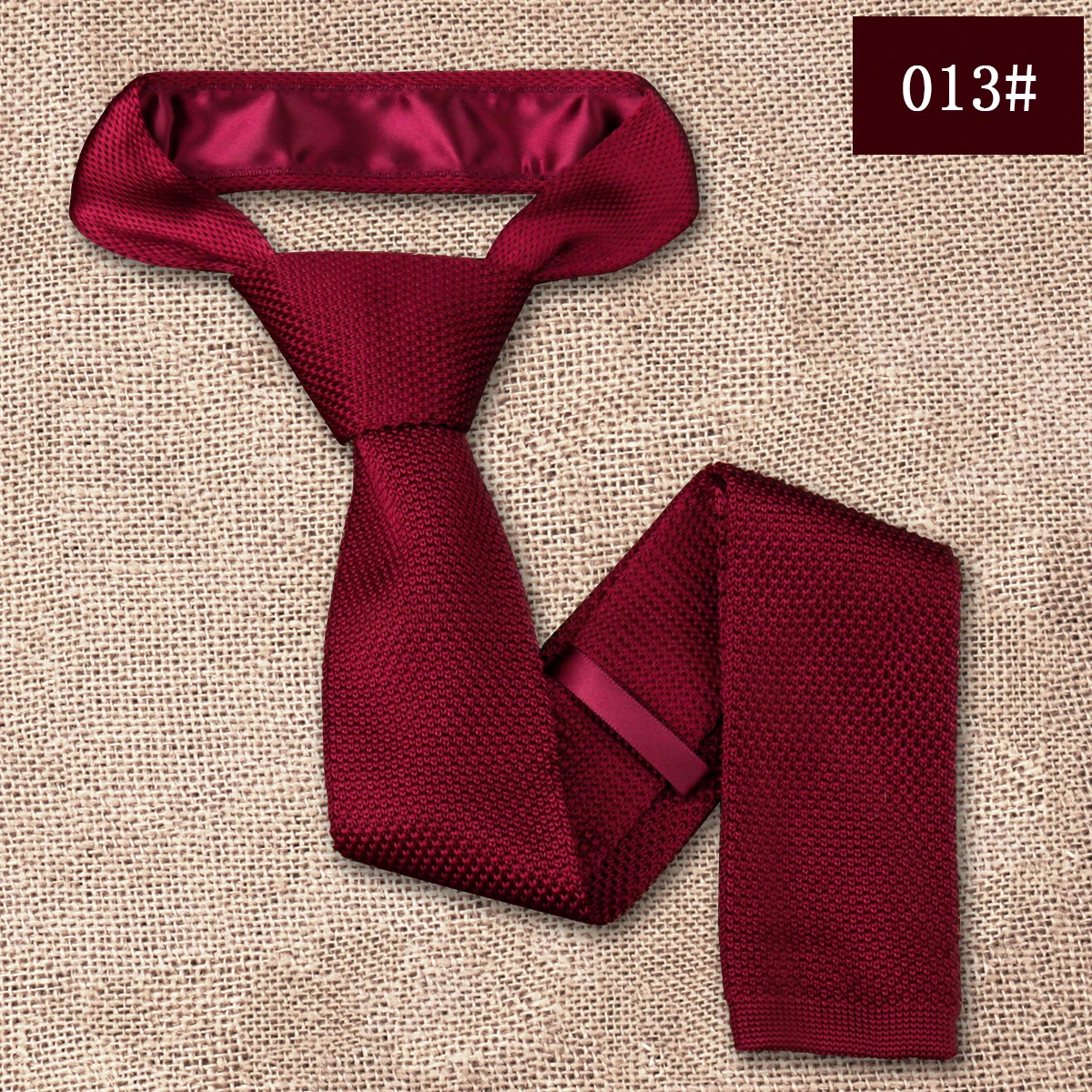 Fashion Men's Solid Colourful Knitted Ties Normal Classic Narrow Slim Neck Tie Woven Plain Cravate Narrow Neckties Gravatas