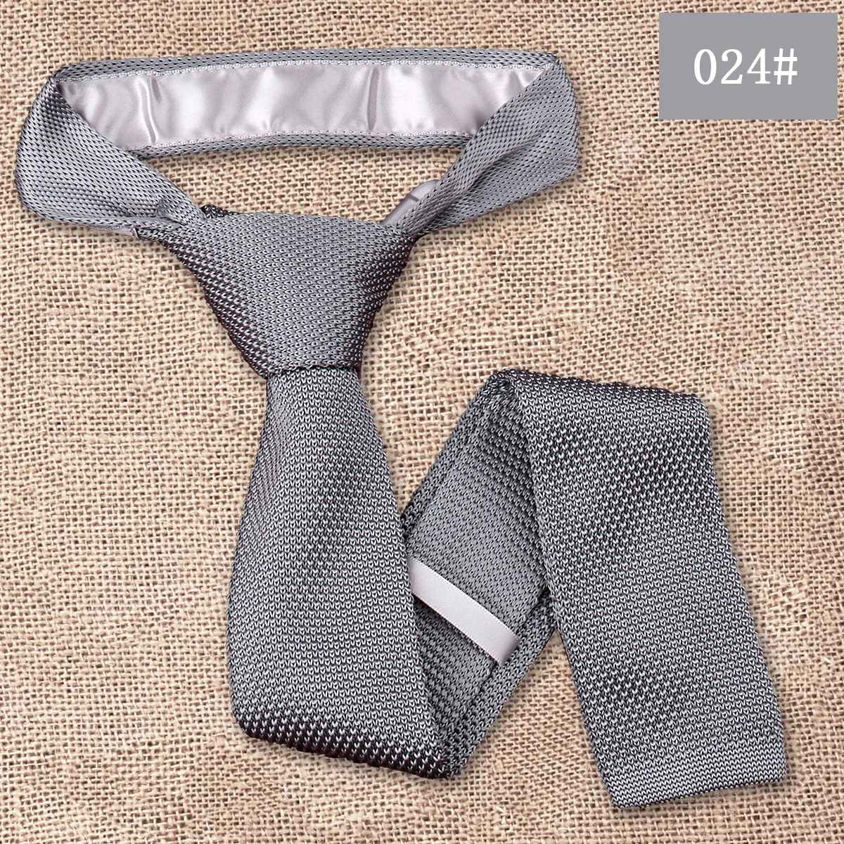 Fashion Men's Solid Colourful Knitted Ties Normal Classic Narrow Slim Neck Tie Woven Plain Cravate Narrow Neckties Gravatas