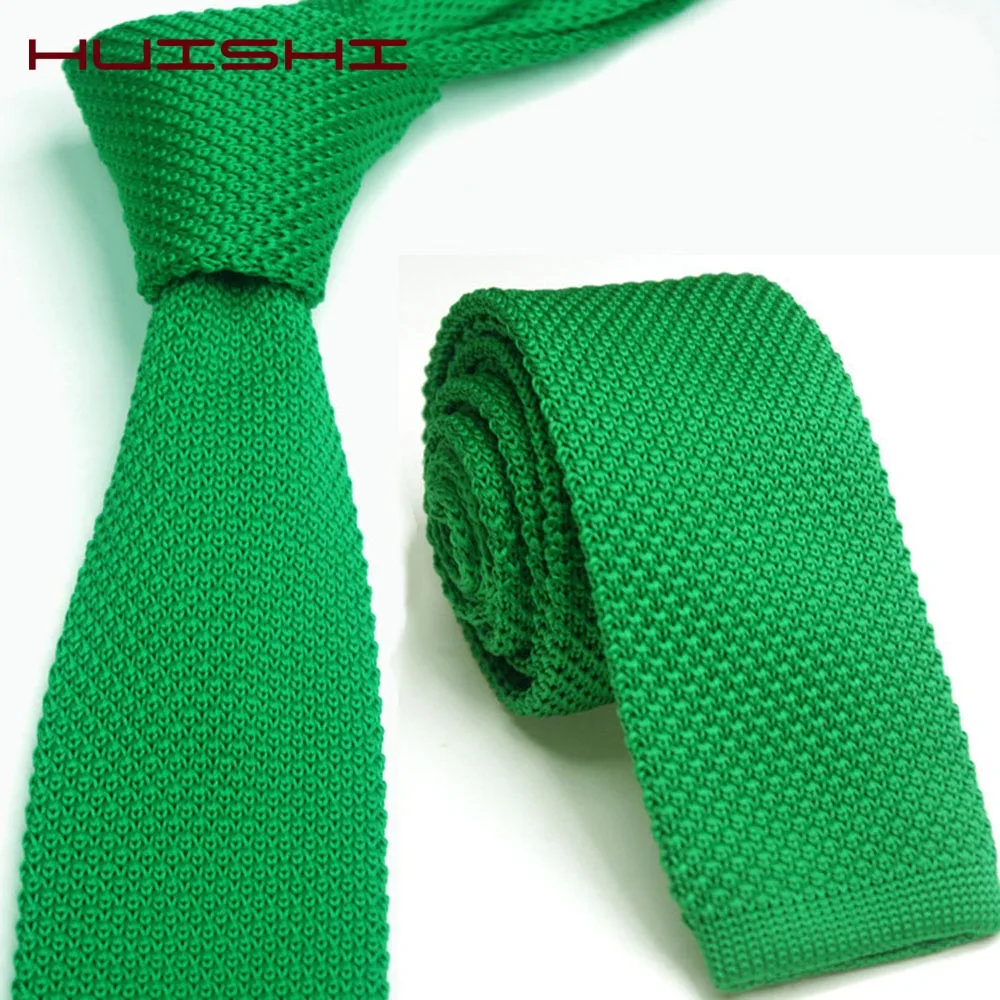 Fashion Men's Solid Colourful Knitted Ties Normal Classic Narrow Slim Neck Tie Woven Plain Cravate Narrow Neckties Gravatas