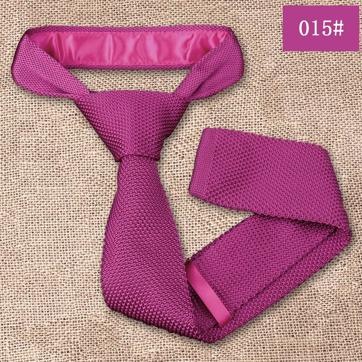 Fashion Men's Solid Colourful Knitted Ties Normal Classic Narrow Slim Neck Tie Woven Plain Cravate Narrow Neckties Gravatas