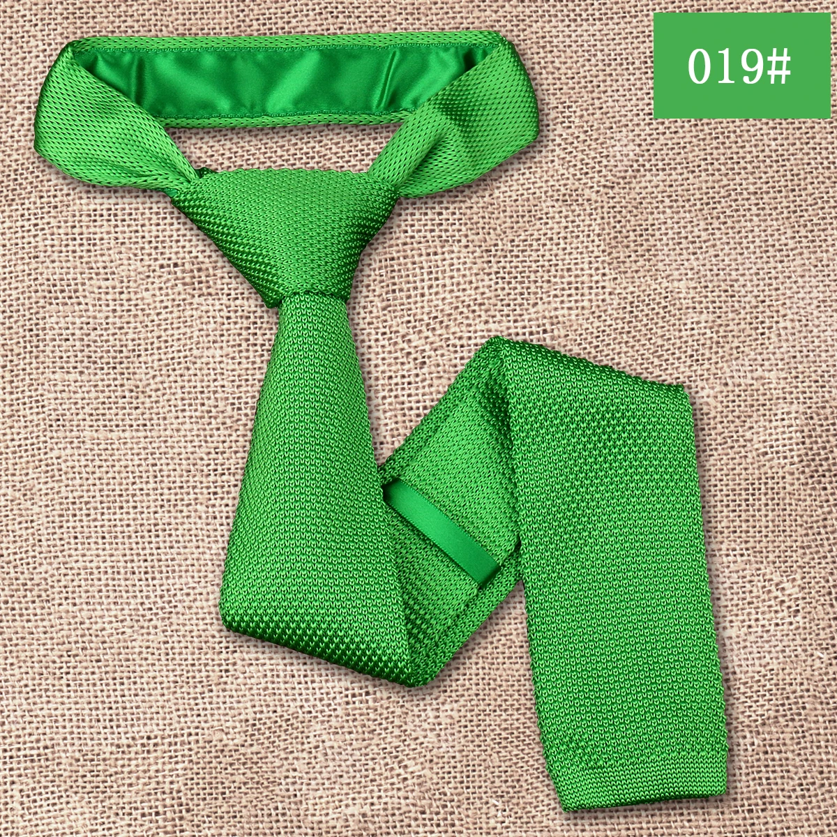 Fashion Men's Solid Colourful Knitted Ties Normal Classic Narrow Slim Neck Tie Woven Plain Cravate Narrow Neckties Gravatas