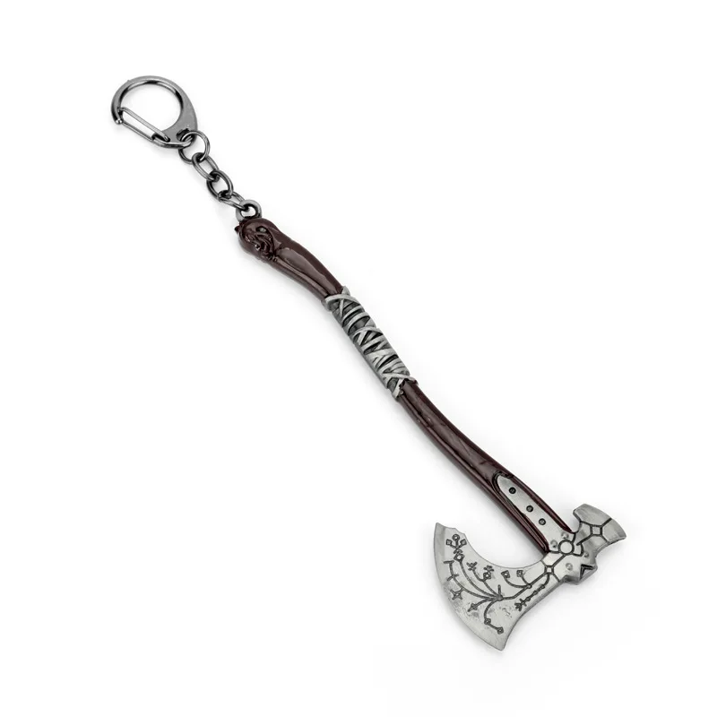 God of War Keychain 11cm Leviathan Axe Ice Kratos Metal Pendant Key Ring Chaveiro Key Chain Llaveros Game Jewelry Accessories