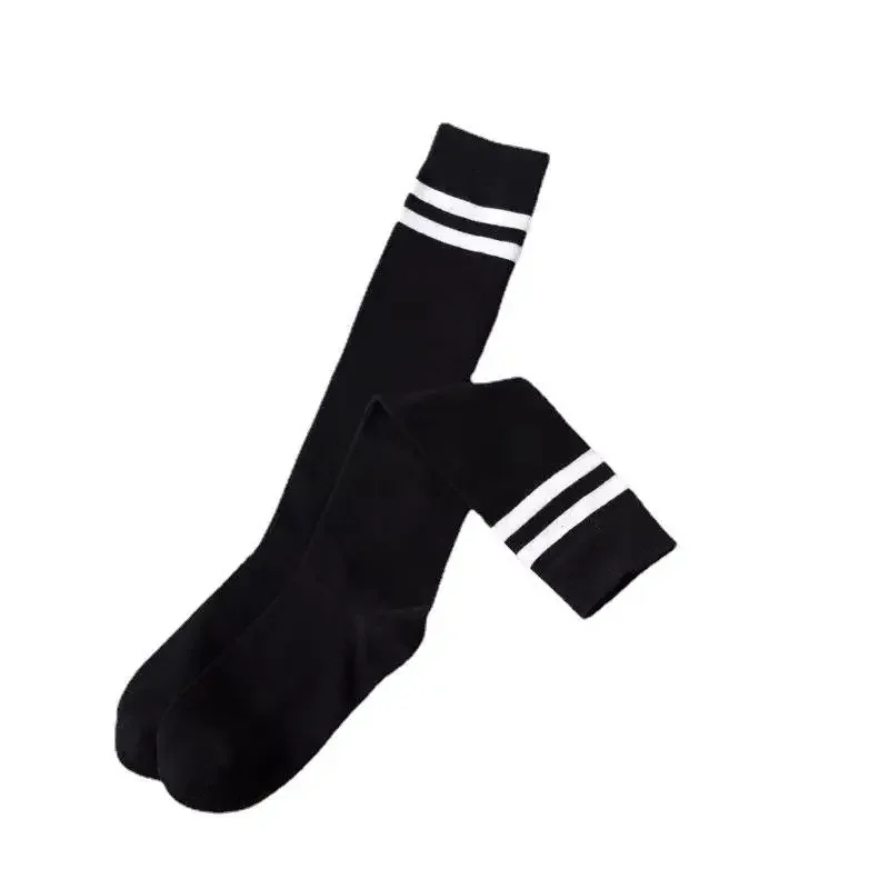 Sports Style Calf Socks Japanese Korean Student JK Stripe College Style Girl Cotton Socks Pile Up Socks Baseball Stockings
