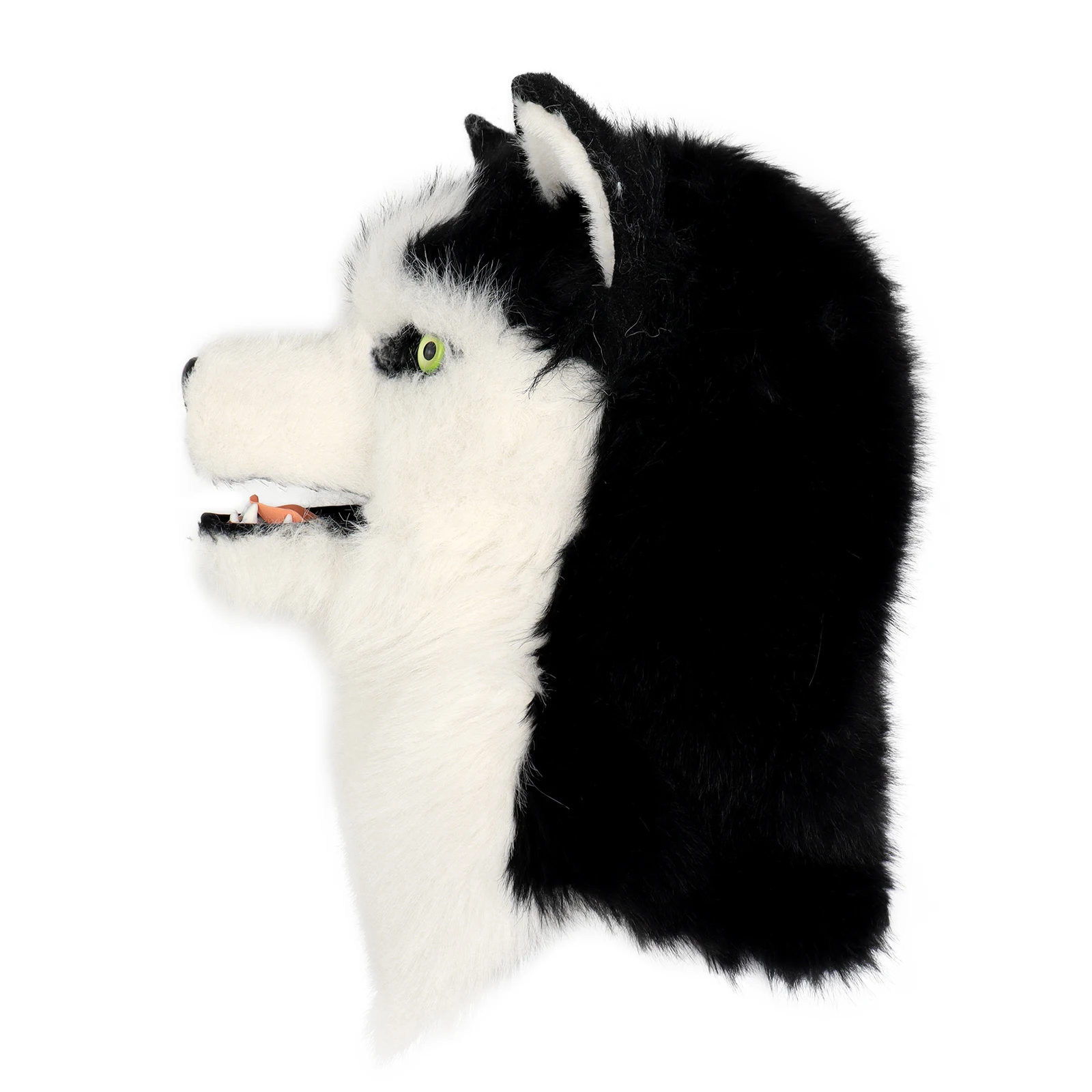 Furry Dog Mask Animal Full Head Wolf Realistic Masks for Halloween Carnival Fancy Dress Party Cosplay Costume Women Men