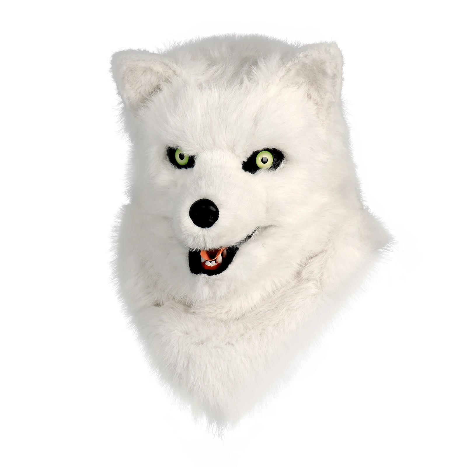 Furry Dog Mask Animal Full Head Wolf Realistic Masks for Halloween Carnival Fancy Dress Party Cosplay Costume Women Men