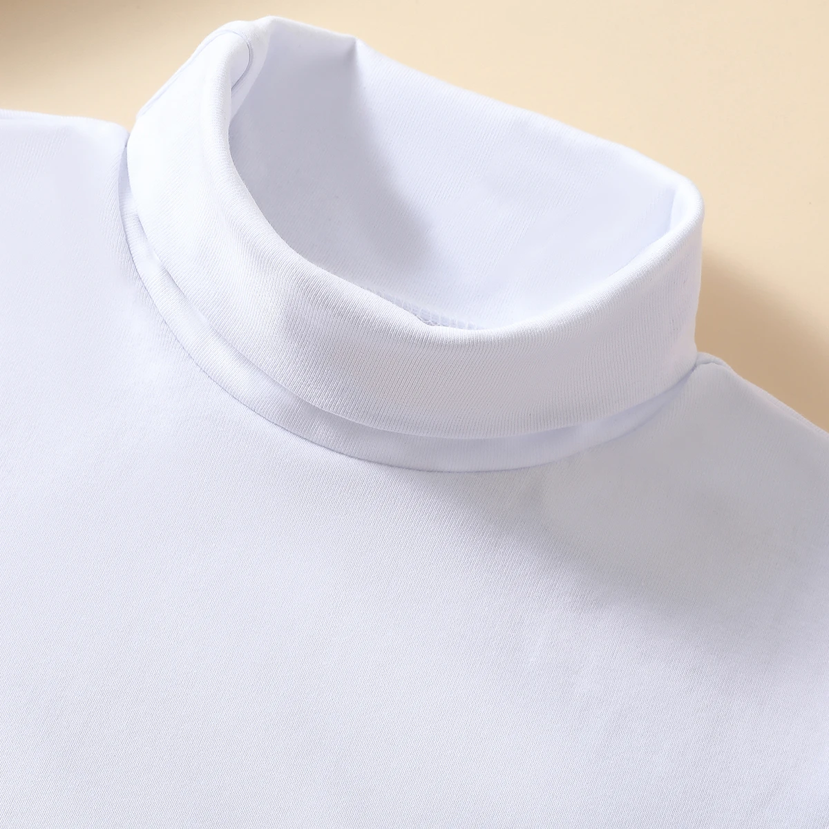 Knitted High Neck Fake Collar Women's Fashionable and Versatile Warm Neck Protection Scarf Elastic Jersey Turtleneck