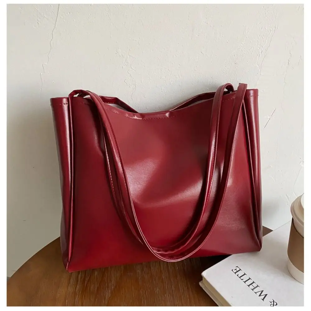 New Trendy Tote Bag Simple Temperament Western Style Large Capacity Shoulder Bag Casual Shopping Bag Luxury Designer Handbag