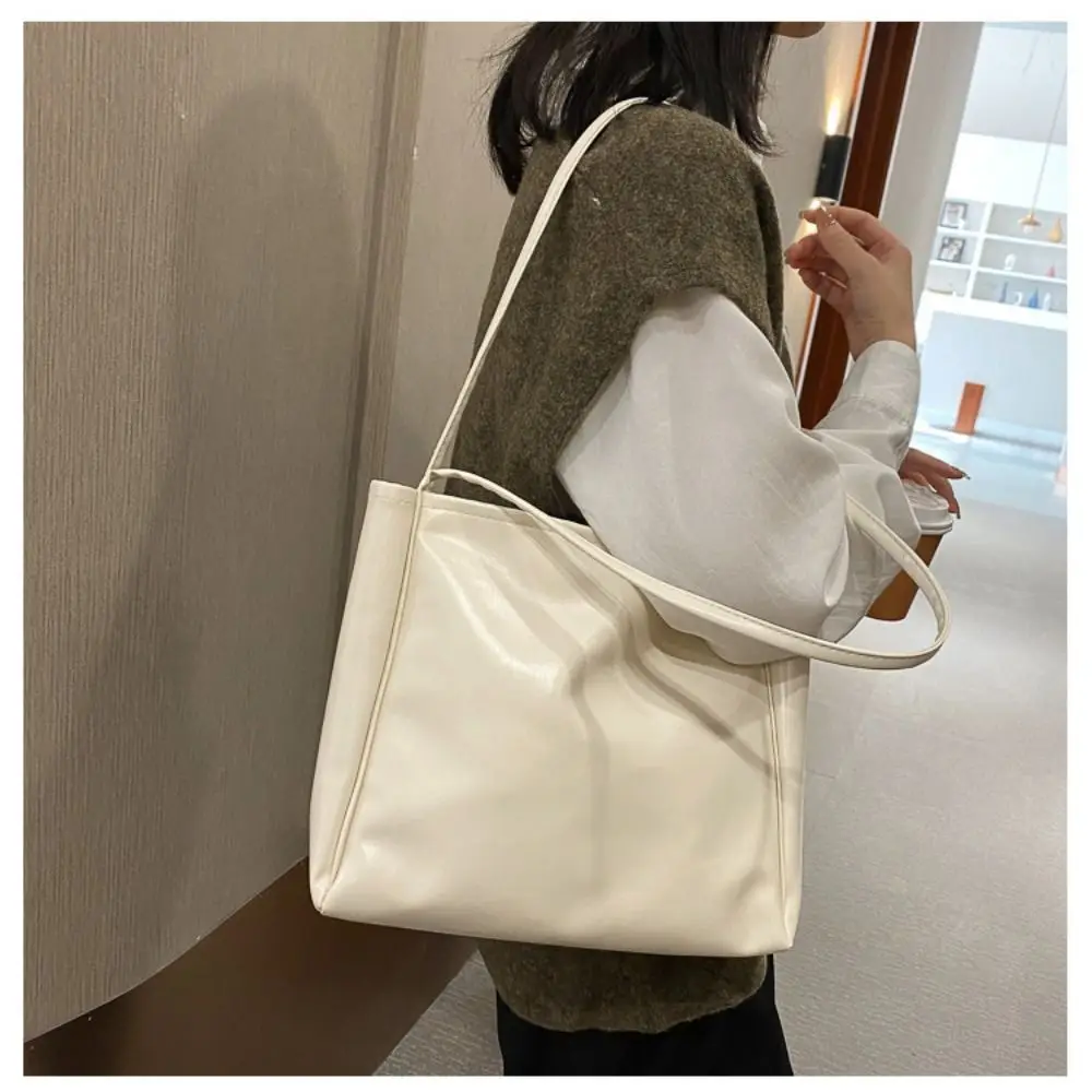 New Trendy Tote Bag Simple Temperament Western Style Large Capacity Shoulder Bag Casual Shopping Bag Luxury Designer Handbag