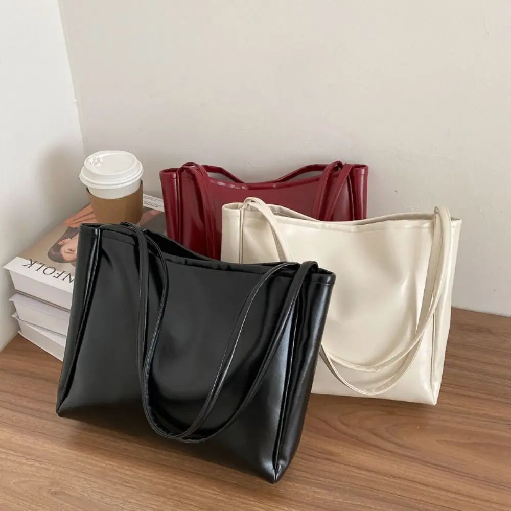 New Trendy Tote Bag Simple Temperament Western Style Large Capacity Shoulder Bag Casual Shopping Bag Luxury Designer Handbag