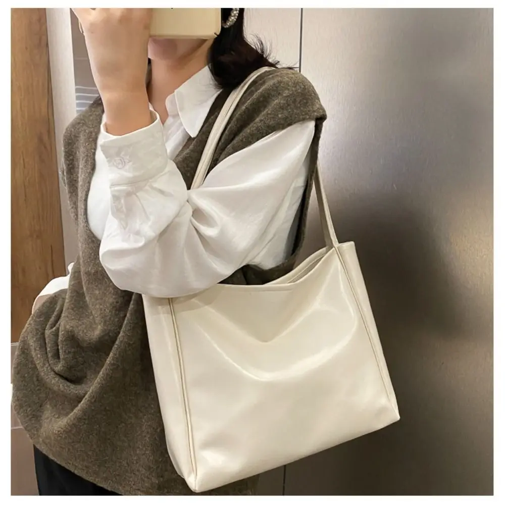 New Trendy Tote Bag Simple Temperament Western Style Large Capacity Shoulder Bag Casual Shopping Bag Luxury Designer Handbag