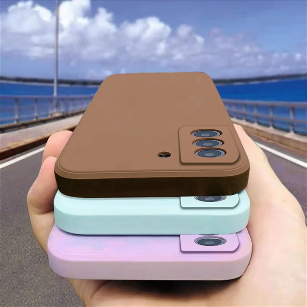 luxury Liquid Silicone Case for Samsung S25 S24 Galaxy S20 S21 S22 S23 FE Plus Note10 20 A52 A31 A41 A71 A51 A72 A70 A50 Coque