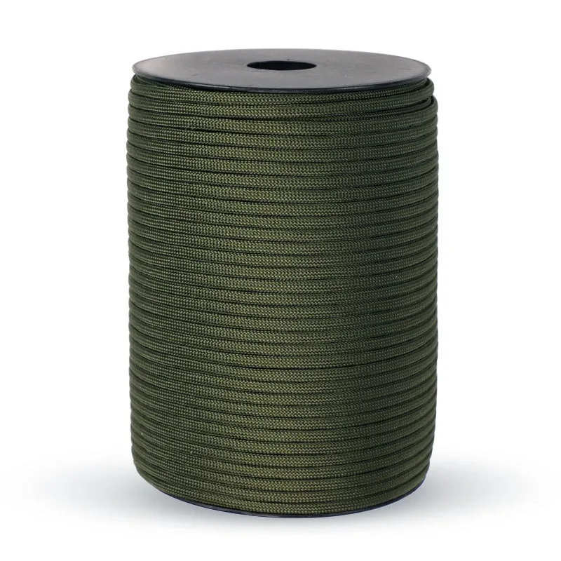 100M/50M 550 Military Standard 9-Core Paracord Rope 4mm Outdoor Parachute Cord Survival Umbrella Tent Lanyard Strap