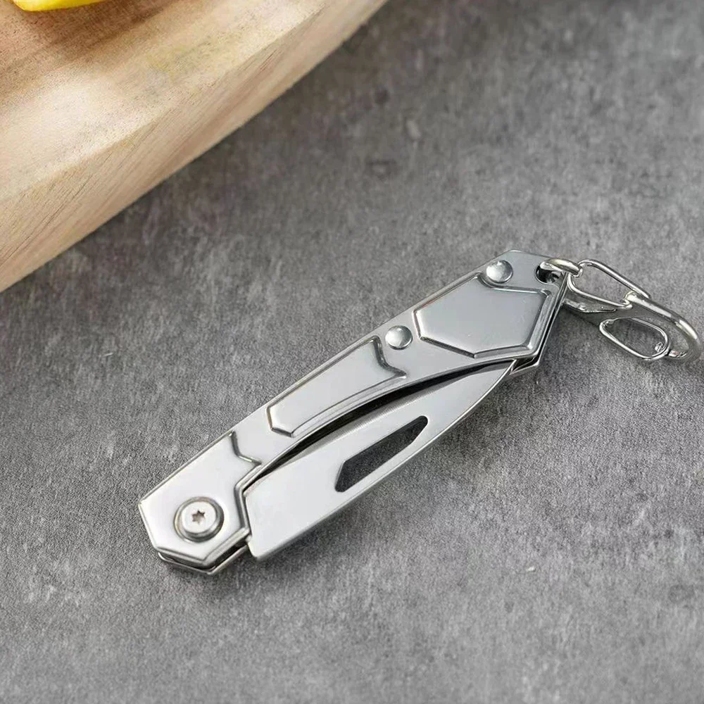 Stainless Steel Folding Knife Fruit Paring Vegetable Cutter Utility Knife Pocket Knife for Cooking Kitchen Accessories