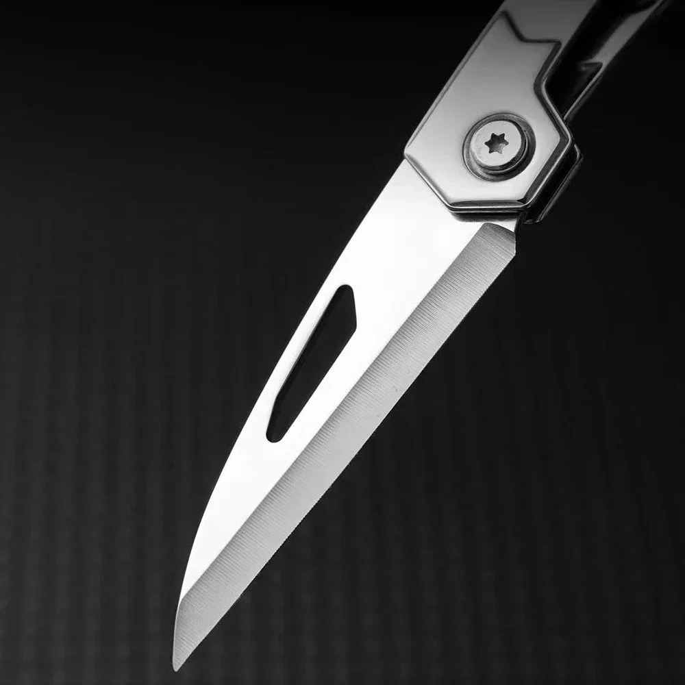 Stainless Steel Folding Knife Fruit Paring Vegetable Cutter Utility Knife Pocket Knife for Cooking Kitchen Accessories