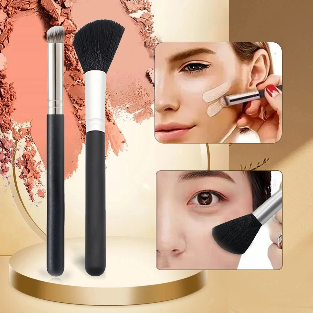 Foundation Concealer Brush Premium Contour Blusher Brushes Flawless Under Eye Dense Face Makeup Brush For Blending