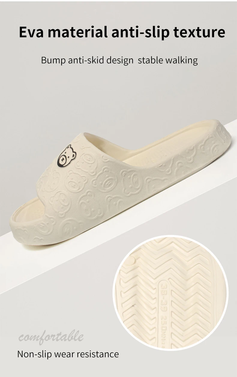 Non-Slip Slippers for Women Outdoor Wear 2024 New Indoor Home Sandals Female Summer Eva