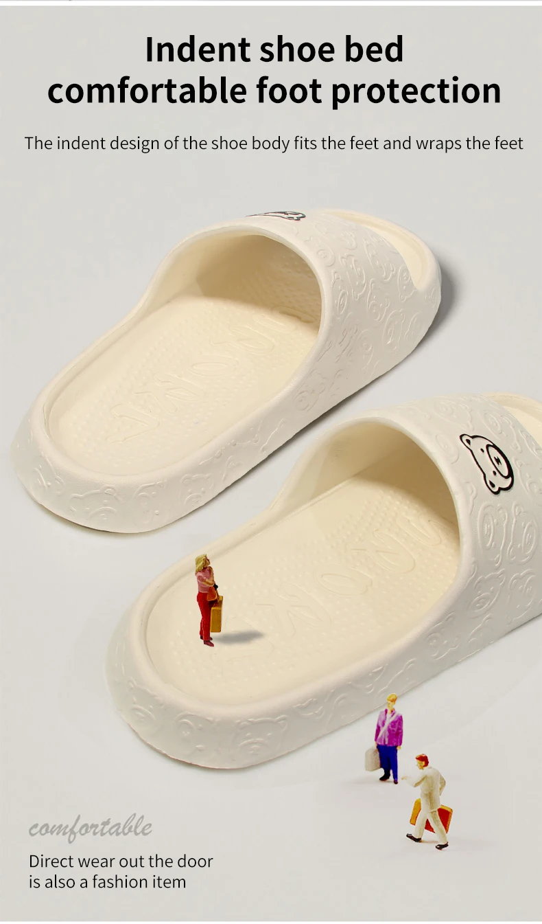 Non-Slip Slippers for Women Outdoor Wear 2024 New Indoor Home Sandals Female Summer Eva