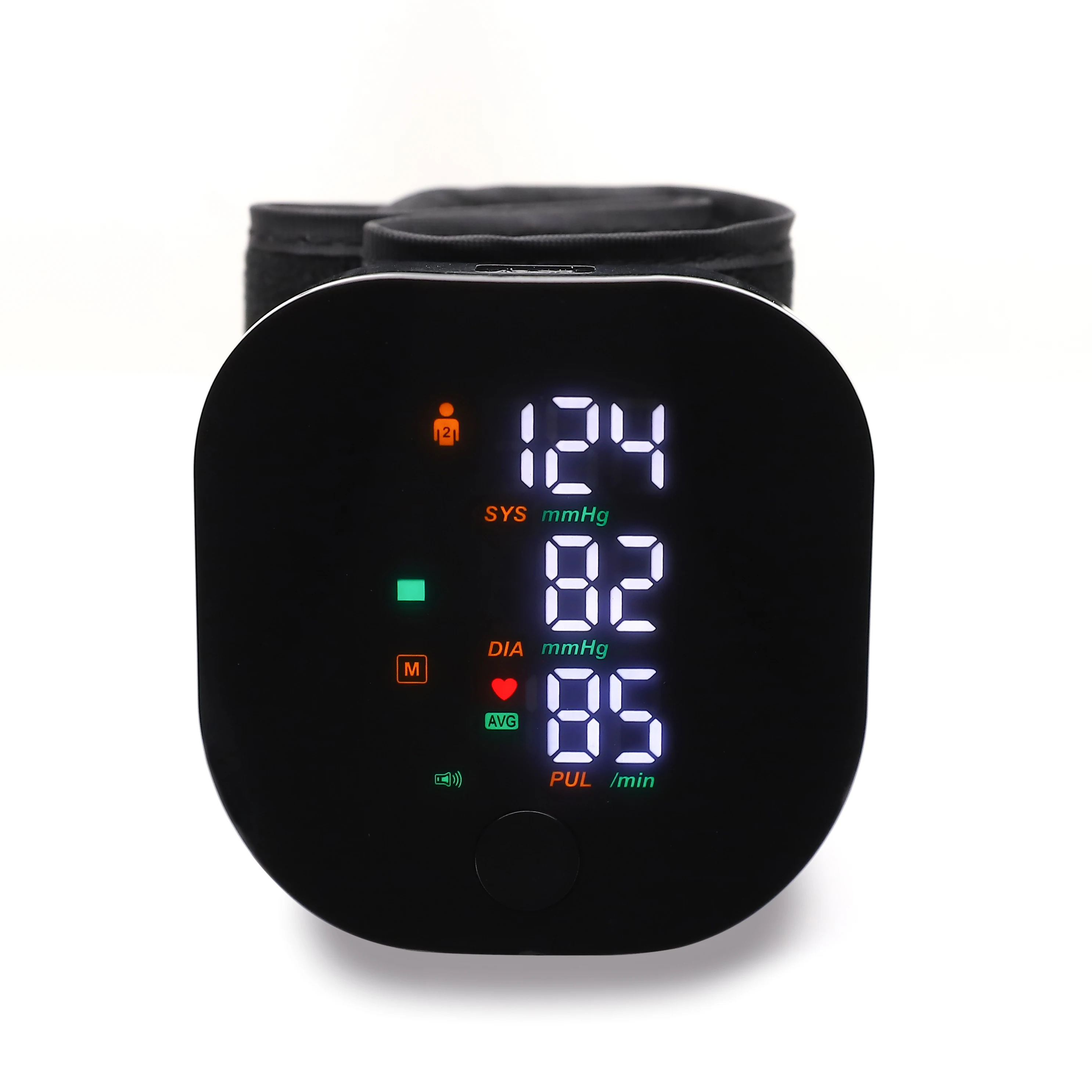 Rechargeable Wrist Blood Pressure Monitor Medical English Voice Digitlal Tensiometro Health Sphygmomanometer Tonometer