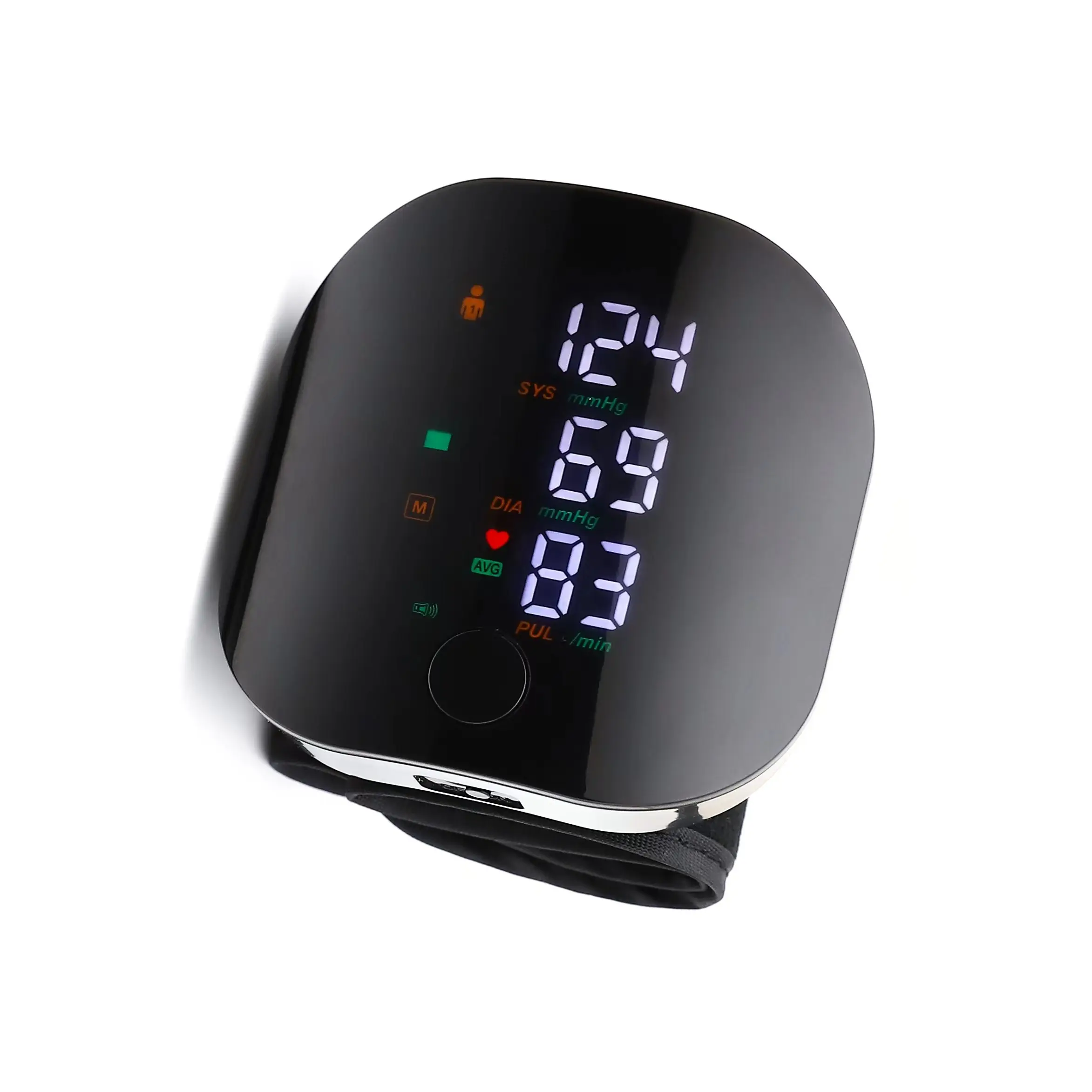 Rechargeable Wrist Blood Pressure Monitor Medical English Voice Digitlal Tensiometro Health Sphygmomanometer Tonometer