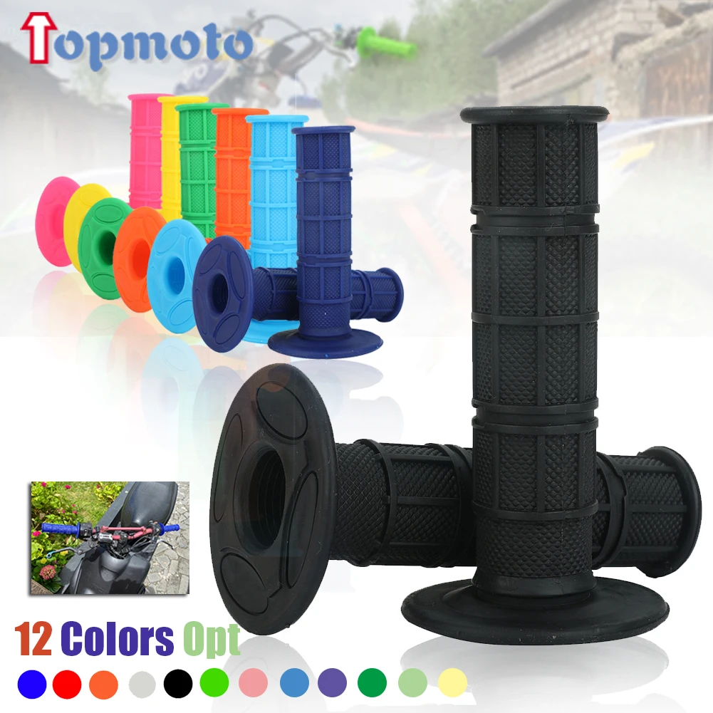 22mm MX Gel Rubber HandleBar Grip For CR CRF XR YZ WR TTR KX KLX RMZ RMX RM TC TE FC FE ATV Enduro Motocross Dirt Pit Bike