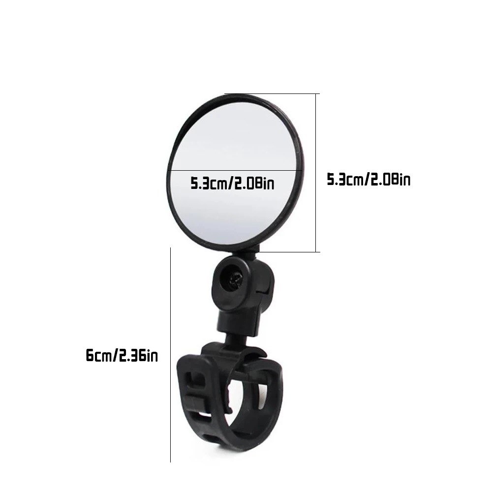 1/2PCS Bicycle Rearview Mirror 360 Degree Adjustable Rotatable Universal Cycling Handlebar Rear View Mirrors for MTB Road Bike
