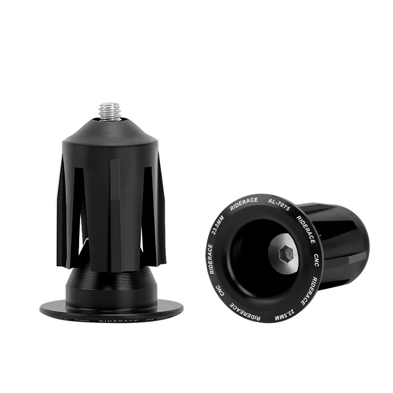 1 Pair Bike Handlebar End Plugs Aluminum Alloy Mountain Road Bicycle Handlebar End Cap Multi-color Cycling Handlebar Accessories