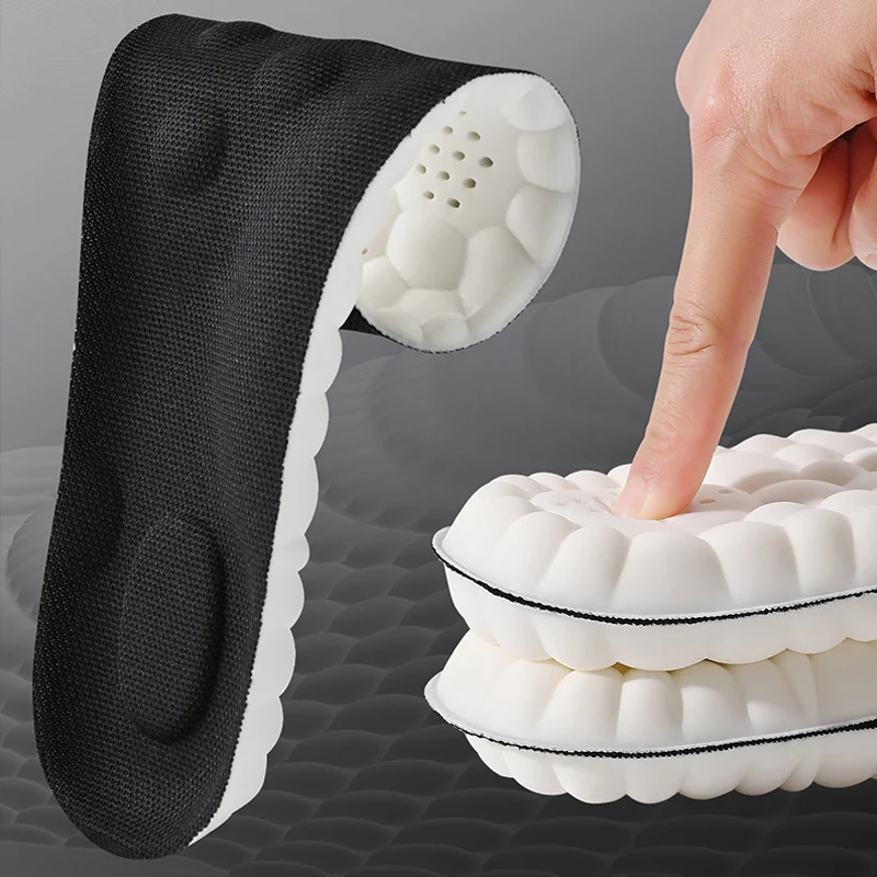 1Pair/2Pairs/4Pairs High Elasticity Latex Sport Insoles Soft Shoe Pads Arch Support Orthotic Insoles Breathable Deodorant Insole