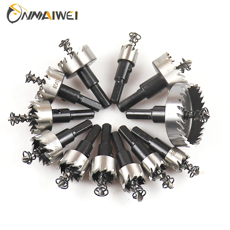 HSS Hole Saw 16-100mm Cobalt High Speed Steel M35 Stainless Steel Tool Set For Metal Stainless Steel Drilling Metalworking