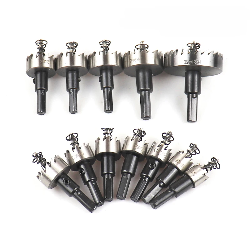 HSS Hole Saw 16-100mm Cobalt High Speed Steel M35 Stainless Steel Tool Set For Metal Stainless Steel Drilling Metalworking