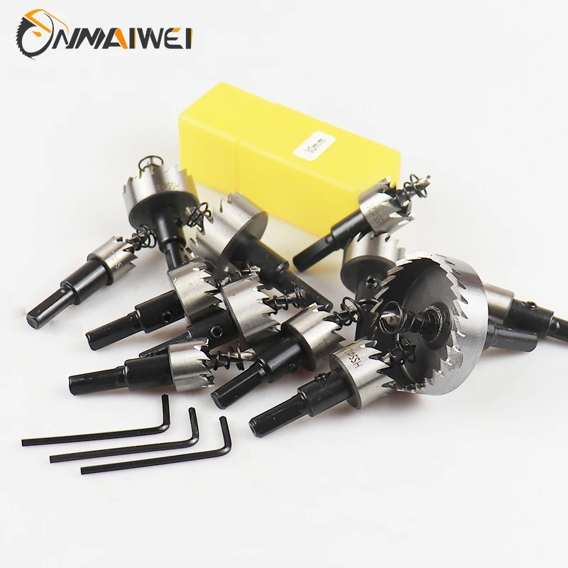 HSS Hole Saw 16-100mm Cobalt High Speed Steel M35 Stainless Steel Tool Set For Metal Stainless Steel Drilling Metalworking