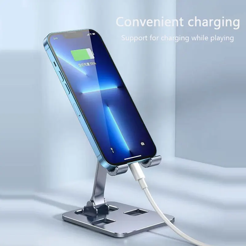 Portable Aluminum Alloy Phone Tablet Holder For iPad MiPad Samsung Tab MatePad Stand Mount Adjustable Flexible Mobile Stand