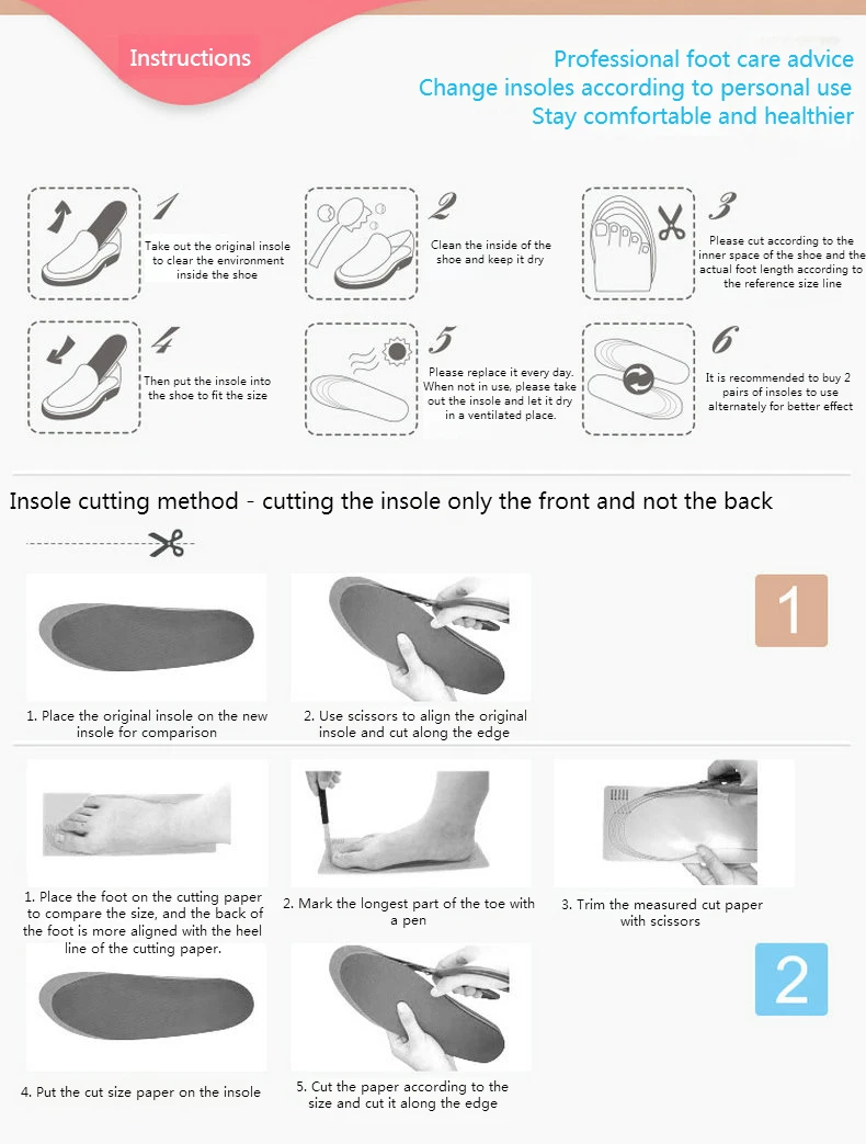 1 Pair Cowhide Insoles For Shoes Men Comfortable Deodorant Casual Leather Insole Feet Quality Genuine Leather Flats Shoe Sole