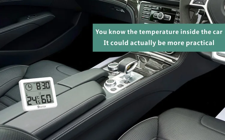 Digital Clock Desk Clock with Temperature Humidity Wall Clocks for Home Kitchen Office Desk Decorations NIDITON