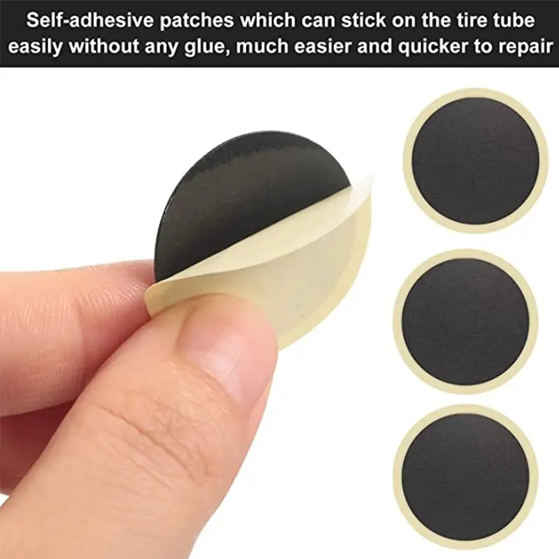 30/20/10PCS Bicycle Glue-free Tire Patches Tool Quick Repairing Tyre Protection Patch Adhesive Quick Drying Bike Accessories