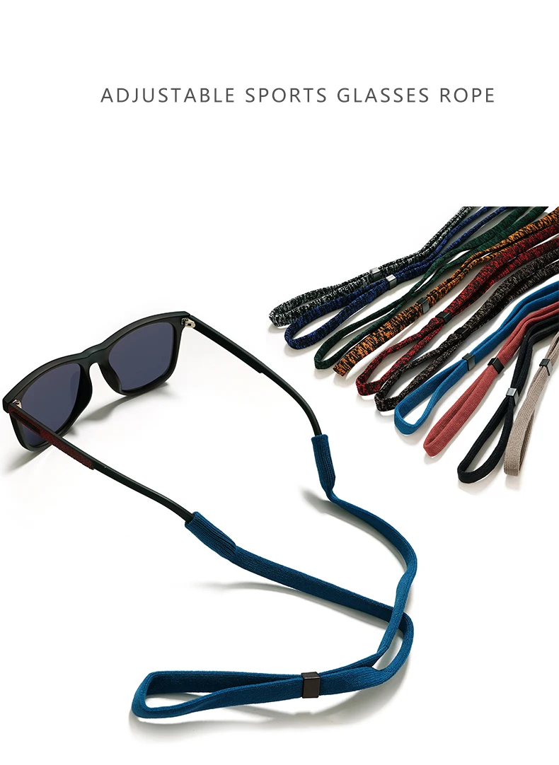 Non-Slip Sunglasses Rope Unisex Outdoors Sports Glasses Cord Women Men Eyeglasses Eyewear Cord Elastic Polyester Neck Strap