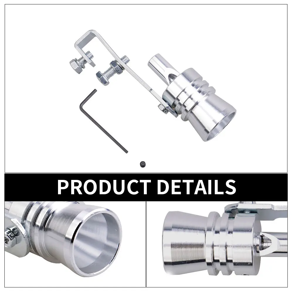 Universal Turbo Sound Simulator Whistle Car Exhaust Pipe Whistle Vehicle Sound Muffler S/M/L/Xl